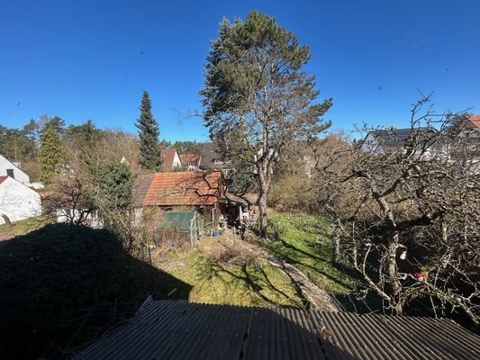 Blick auf das Grundstück