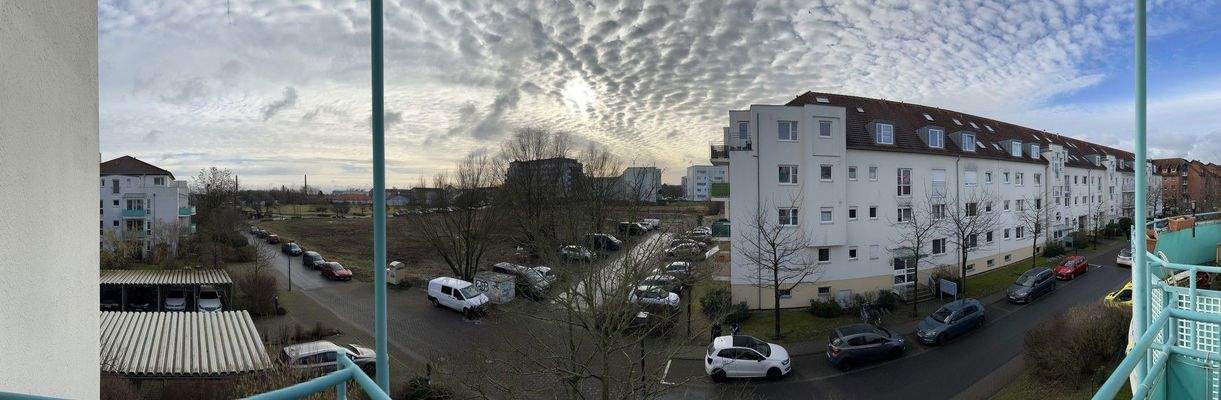 Panorama-Blick vom Balkon