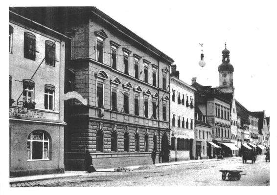 Zustand 1905 mit Zugang rechts
