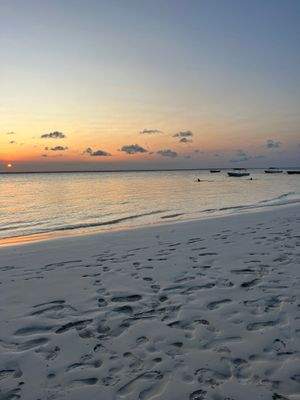 Strand bei Sonnenuntergang