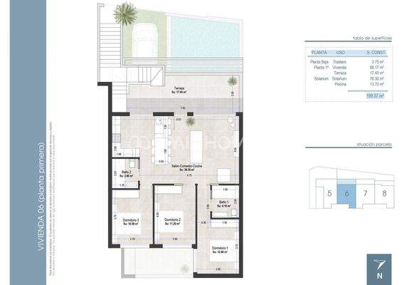 Flats with Private Pools near the Beach in San Pedro Murcia