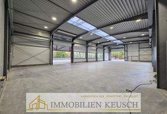 Große helle Halle mit 2 Toren