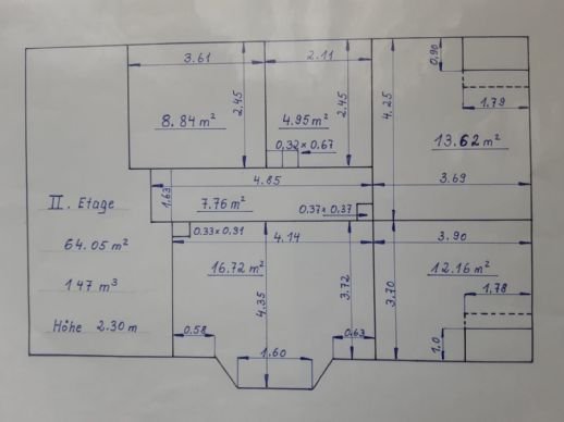 3-Zimmer-Wohnung zu vermieten an eine Person