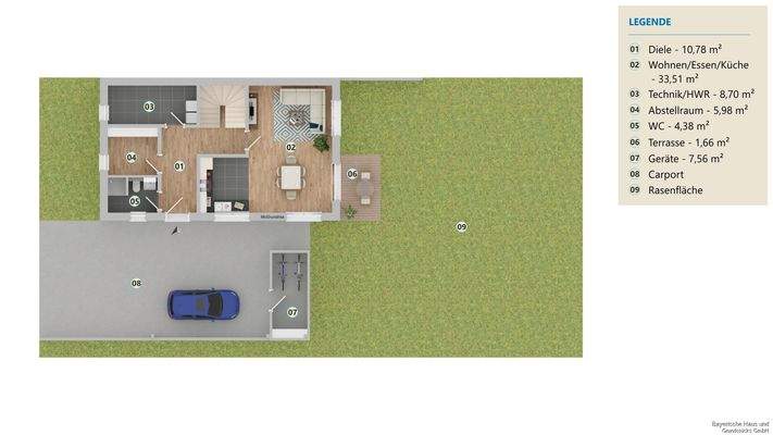 Grundriss Erdgeschoss rechte Seite