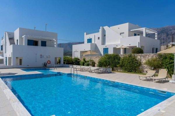 Kreta, Asprouliani: Schönes Haus in toller Anlage mit Meerblick zu verkaufen