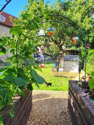 Garten im Sommer