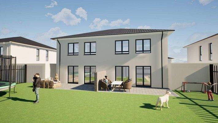 Perspektive Gartenansicht