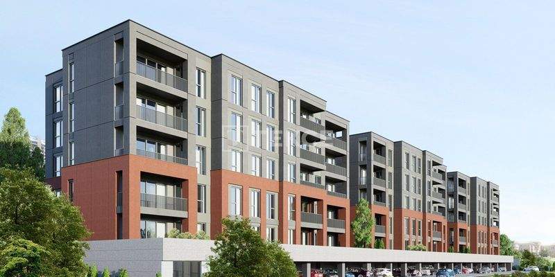 Apartments with Balconies in a Family Complex in Basaksehir