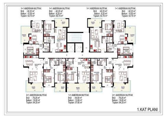 Apartments with Excellent City and Nature Views in Alanya