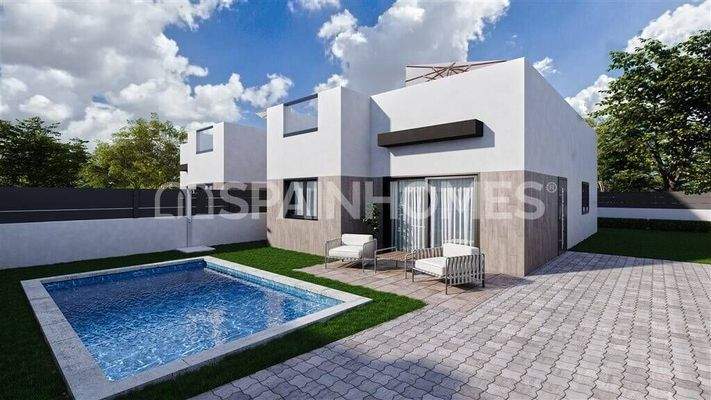Contemporary House with Private Pool in Mazarrón, Murcia