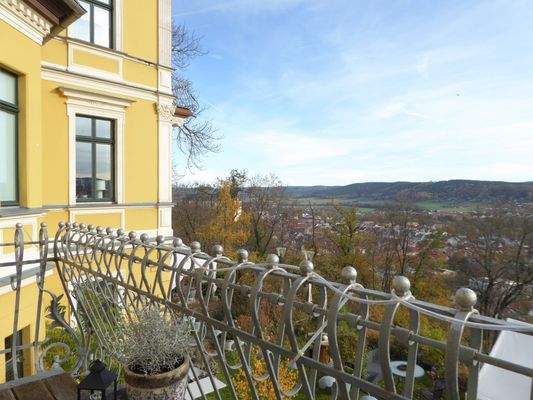 Ausblick vom Balkon der Wohnung 2