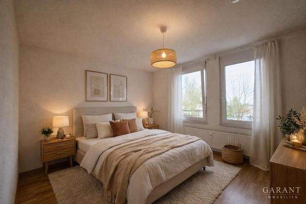 Schlafzimmer KI eingerichtet