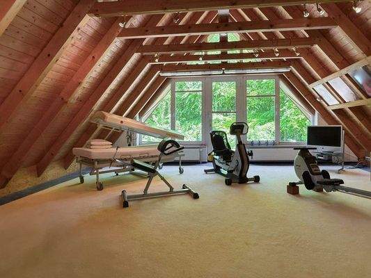 Fitnessraum im Dachgeschoss