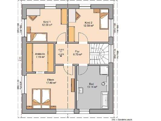 Grundriss Dachgeschoss