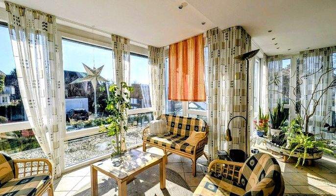 Das sonnige Wohnzimmer