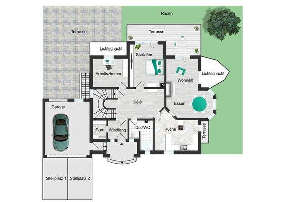 Grundriss Erdgeschoß