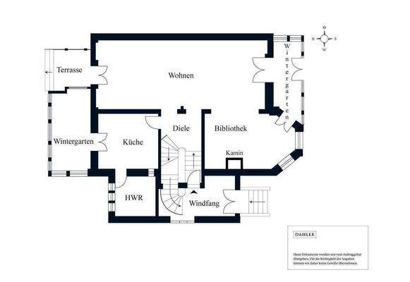 Grundriss Hochparterre