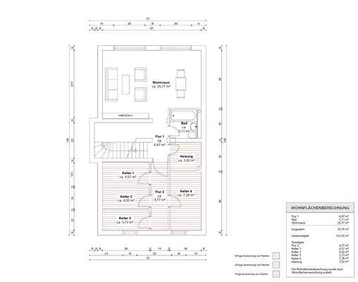 UG - Souterrainwohnung