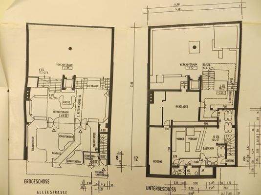 Erdgeschoss und Untergeschoss