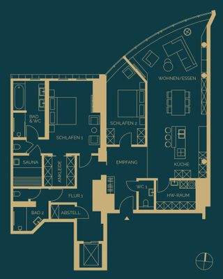 Grundriss mit allen Highlights