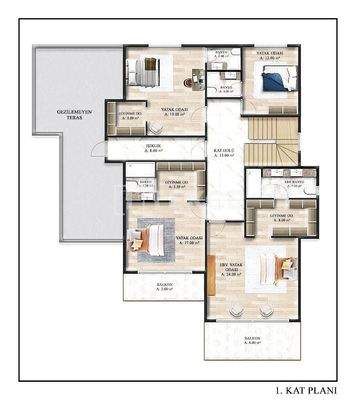Detached Villas in Rural Life in Osmangazi Aksungur