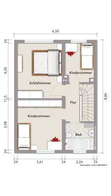 Grundriss Obergeschoss