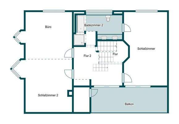 Grundriss Skizze 2.OG