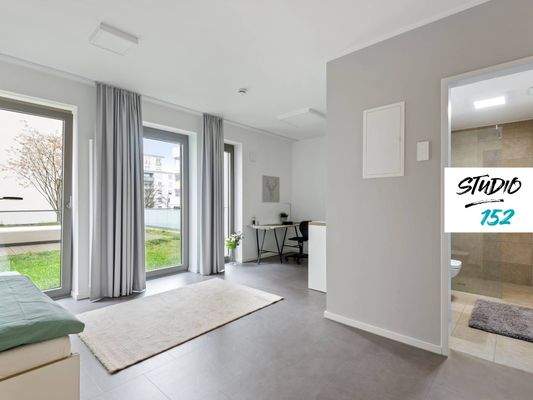 Ansicht IV: Wohn-Ess-Schlafbereich