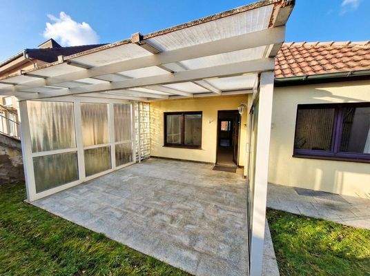 Ansicht vorne Terrasse, überdacht & Seitenwände, #161018