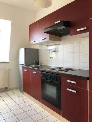 Küche mit Einbauküche