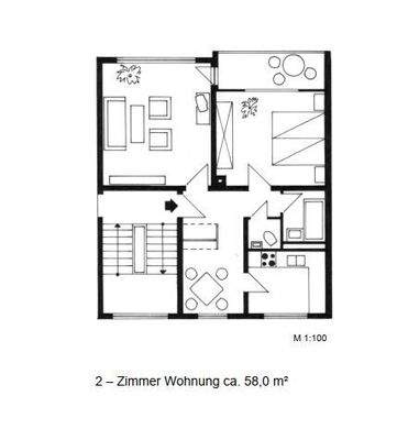 Albertstraße 2 2 ZKB  rechts