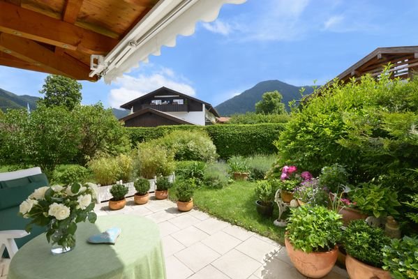 Terrasse mit Wallbergblick