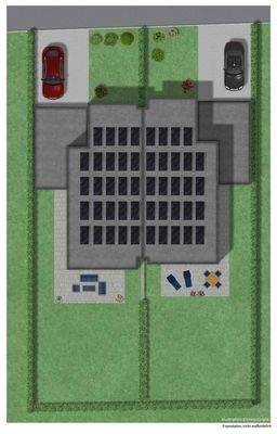Lageplan vom Grundstück - Visualisierung