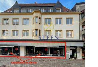 Laden mit Markierung der Ladenfläche