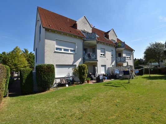 Rückseite Balkon Terrasse