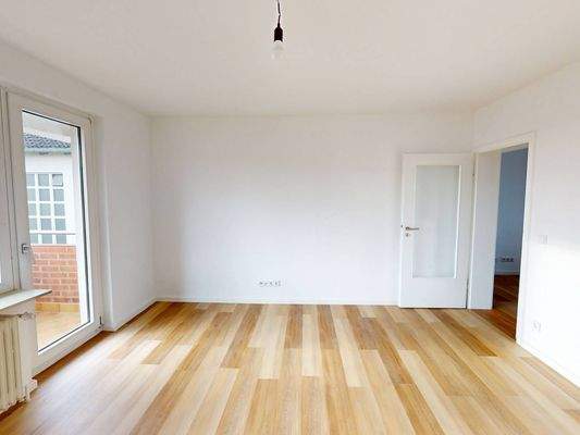 Ansicht II: Wohn- und Esszimmer