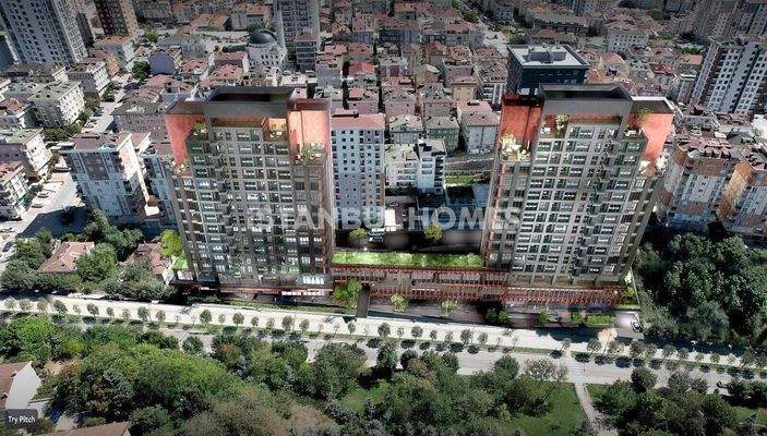 Apartments in a Complex Near Metro Station in Umraniye Istanbul