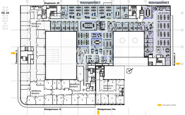 Grundriss 4. OG - 2.073,5 m²