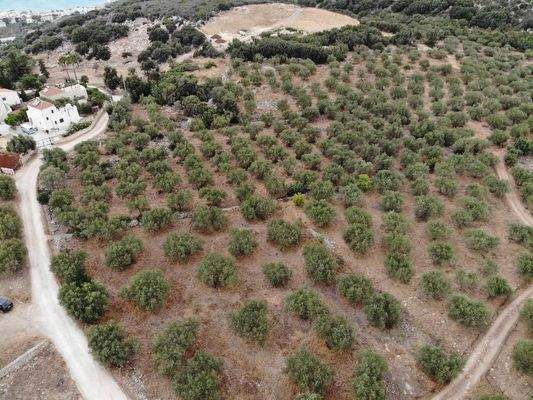 Kreta, Agios Vasilis: Erstklassiges Baugrundstück zum Verkauf mit Meer- und Bergblick