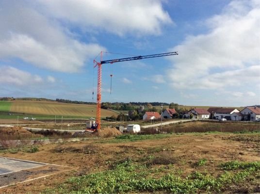 Blick auf das gesamte Neubaugebiet