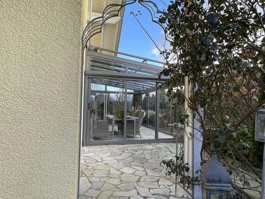 Blick zum Wintergarrten