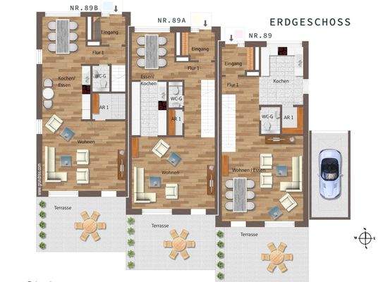 GR Erdgeschoss Varianten