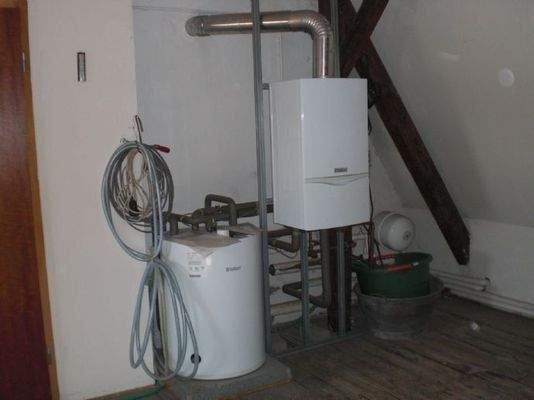 Brennwertheizung im Hobbyraum 