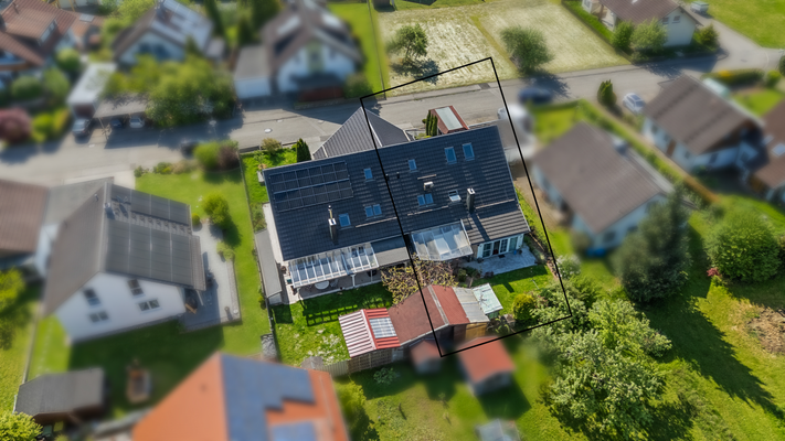 Drohne | DHH mit Garten