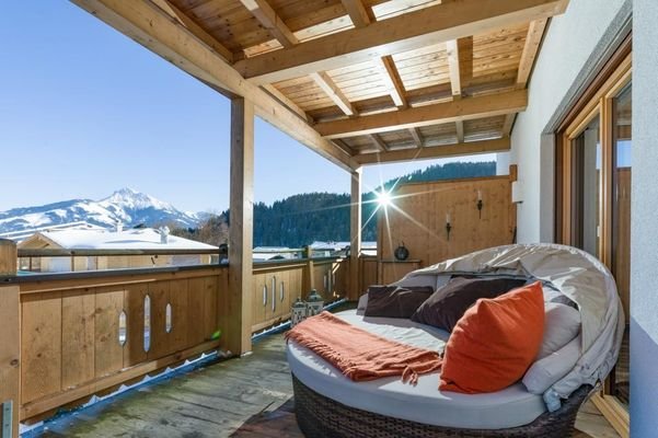 Balkon mit wunderschöner Aussicht