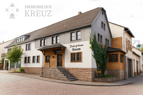 Pension Aussenansicht Beispiel nach Renovierung