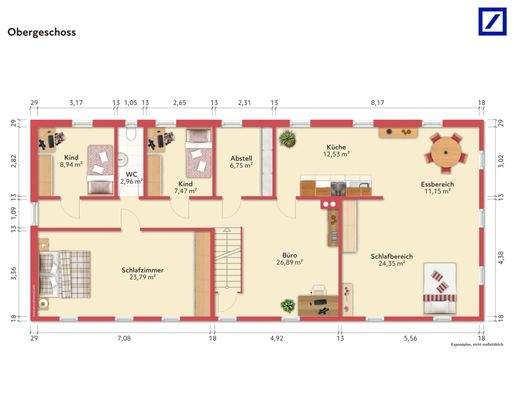 Grundriss Obergeschoss