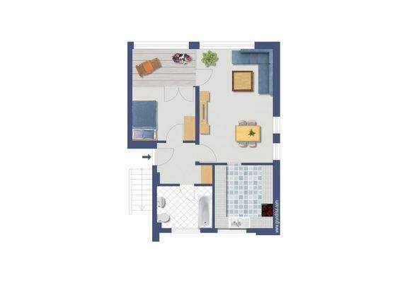 Visualisierter Grundriss