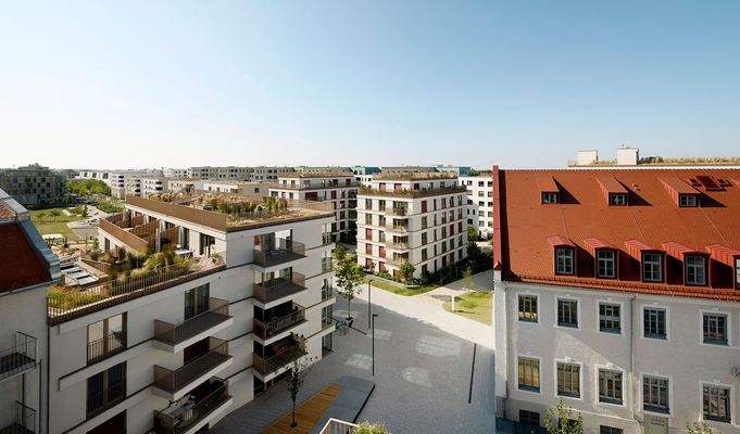 Blick von der Dachterrasse