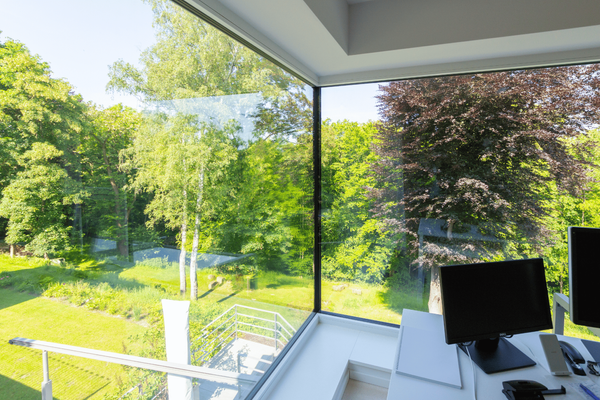 Blick aus dem Arbeitszimmer